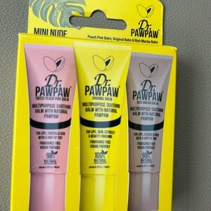 Dr. PawPaw Mini Nude Balm Set - Pink, Yellow, Cream